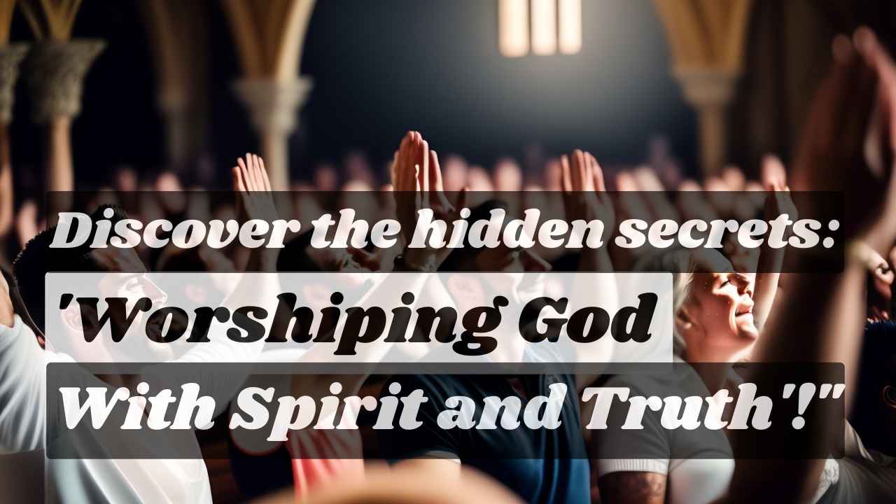 How to worship God with Spirit and Truth