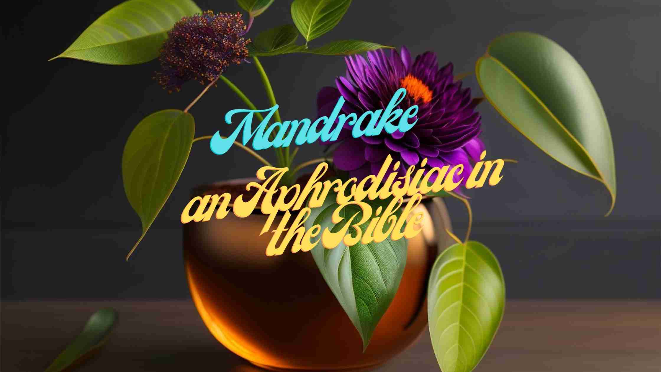 Mandrake, an Aphrodisiac in the Bible